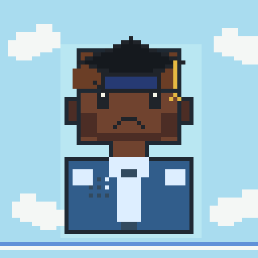 Head Types trait Black Human, shown on a Humble Guy